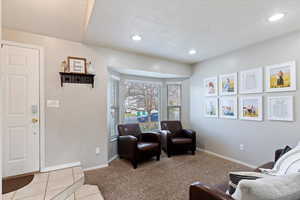 Fresh paint and recessed lighting