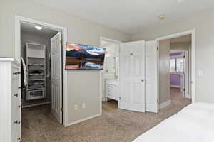 Walk-in closet in primary suite