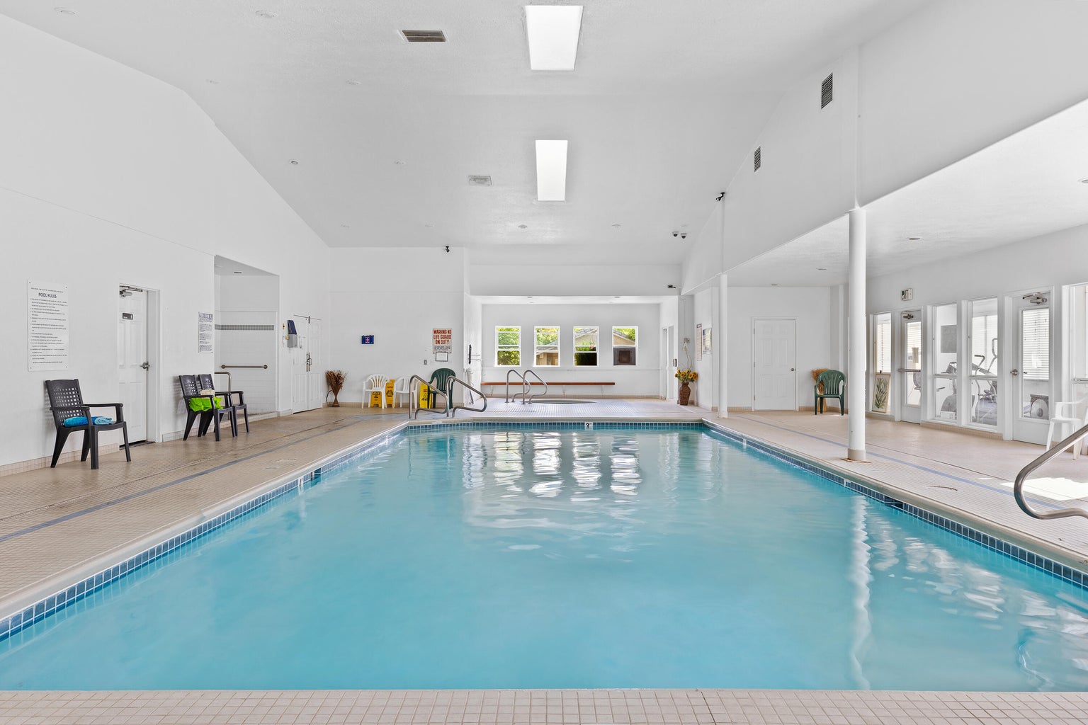 View of indoor pool
