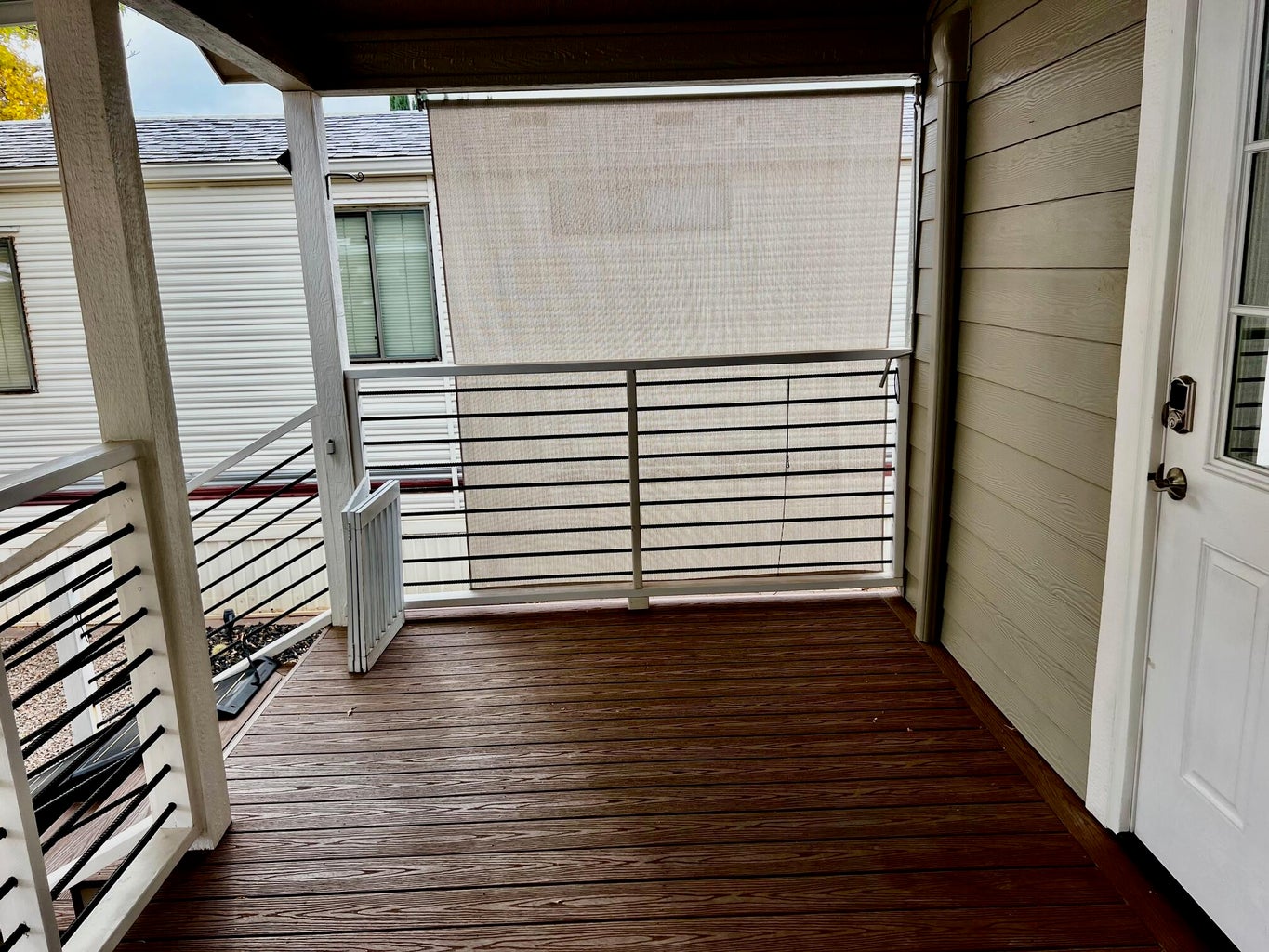 View of deck