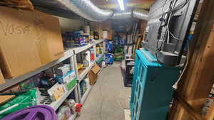 View of storage room that is competely seperate from the stated square footage