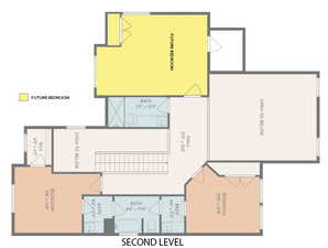 FLOOR PLAN SHOWS FUTURE BEDROOM IN PLACE OF LOFT