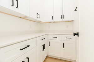 Detailed view of wood finished floors