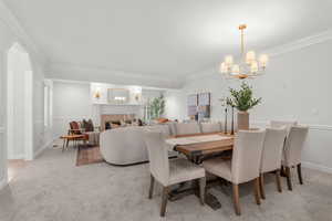 Huge living/dining room allows for large gatherings