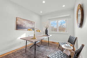 Sunny office can also be a guest room