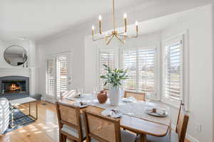 Beautiful new lighting fixtures throughout home