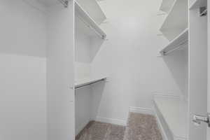 Walk-in closet in master
