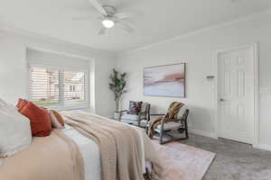 Master bedroom has two master closets