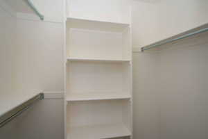 View of spacious closet