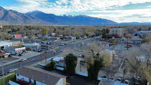 View of mountain backdrop toward southeast.