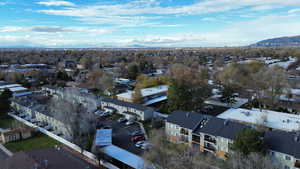 Aerival view north toward downtown SLC.