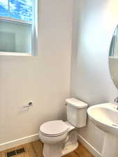 Half Bath off kitchen