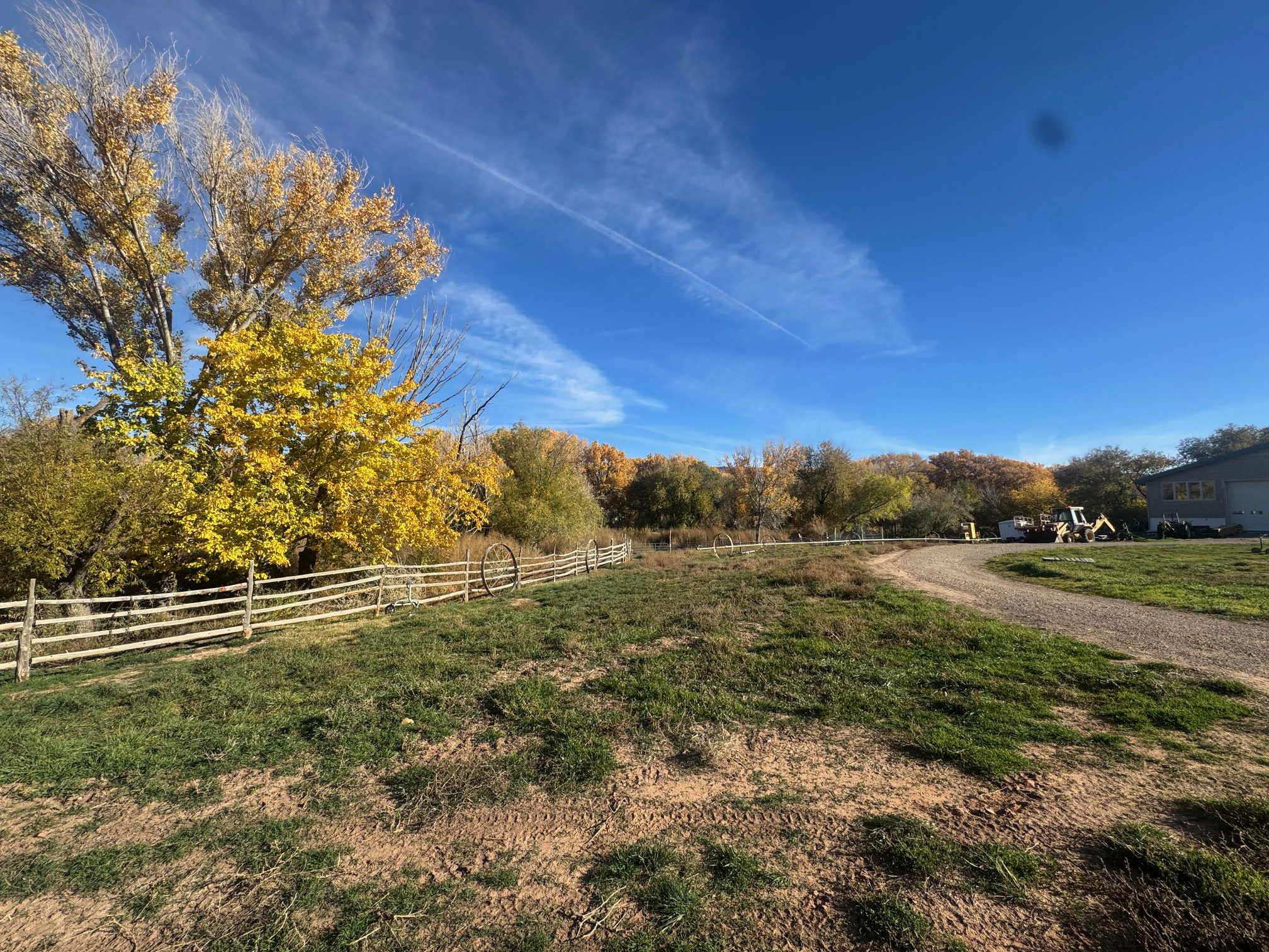View of yard with a view of countryside