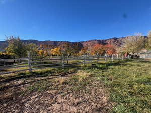 Mountain view featuring rural landscape