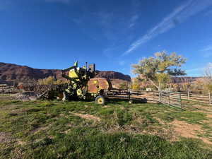 View of yard featuring a mountain view and a view of rural / pastoral area