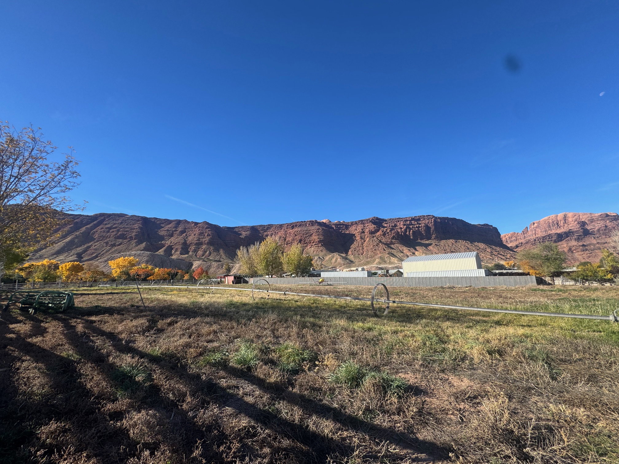 Mountain view with rural landscape