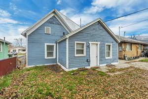 Rear view of property