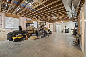 View of below grade area