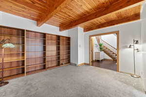 Spacious office adjacent to foyer.