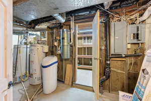 Mechanical Room – Systems ViewWater heaters, softener, HVAC.