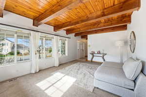 Cozy, light-filled main living area.