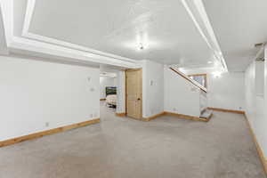 Basement Flex – Toward StairsTransitional basement space.