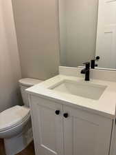 Half bath with vanity