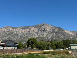 View of mountains from back yard