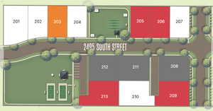 View of lot location