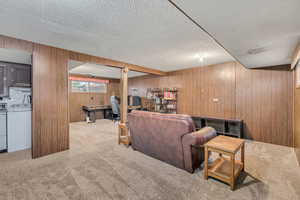 Basement living room....plus space to convert into a 4th bedroom if needed/wanted!