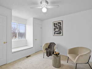 Window seat and double closets