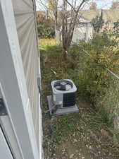 Exterior view of a central air condition unit