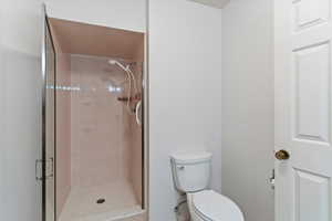 Huge Owner Suite Full bath space featuring a shower with adorable retro ceramic tile or inviting an upgrade, plenty room for a shower tub combo or bathtub and separate shower