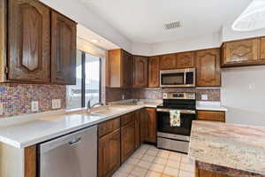 New dishwasher and range with plenty of countertop space to create and express your culinary love language