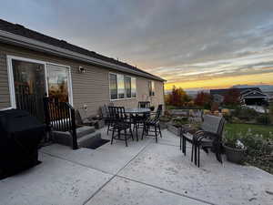 View of patio / terrace with area for grilling and outdoor dining space