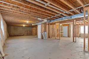 View of below grade area