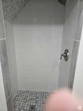 Bathroom featuring a stall shower