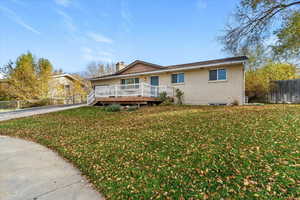 Large yard in a quiet cul-de-sac.