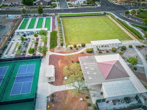 Drone / aerial view of community grounds