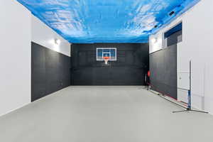 View of below grade area