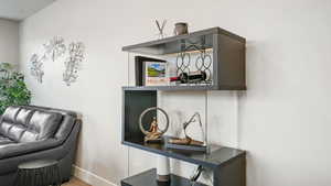 Home office featuring baseboards