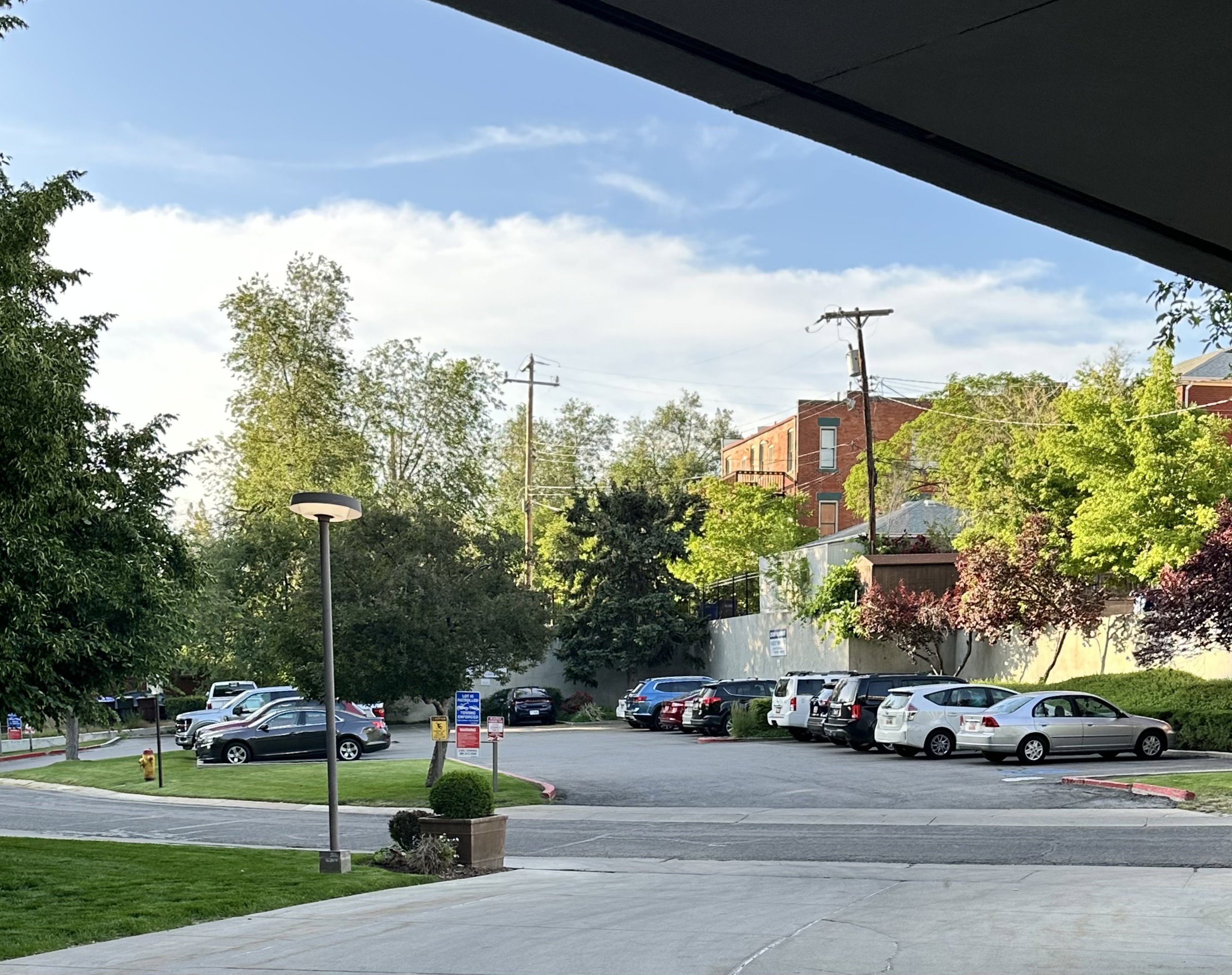 View of guest parking