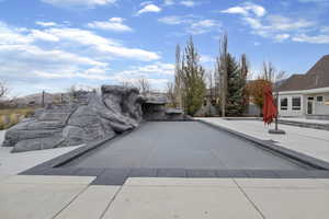 Exterior view of a swimming pool