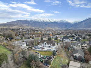 Mountain view featuring nearby suburban area