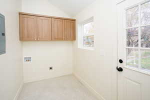 Laundry room/mud room with so much natural light