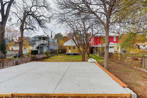 Tons of parking in the back of the home with alley way access
