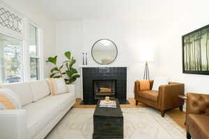 All new fireplace tile surround