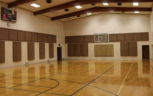 View of interior sport court