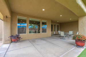 View of patio / terrace featuring outdoor dining space