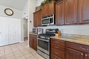another view of the kitchen showing the pantry